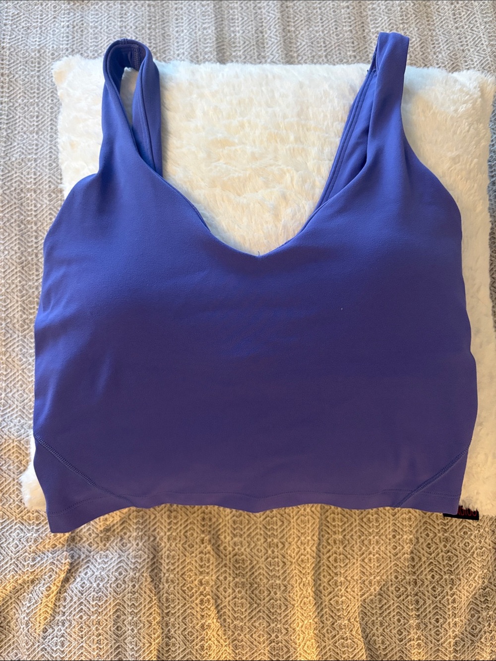 Purple Lululemon Cropped Tank Top